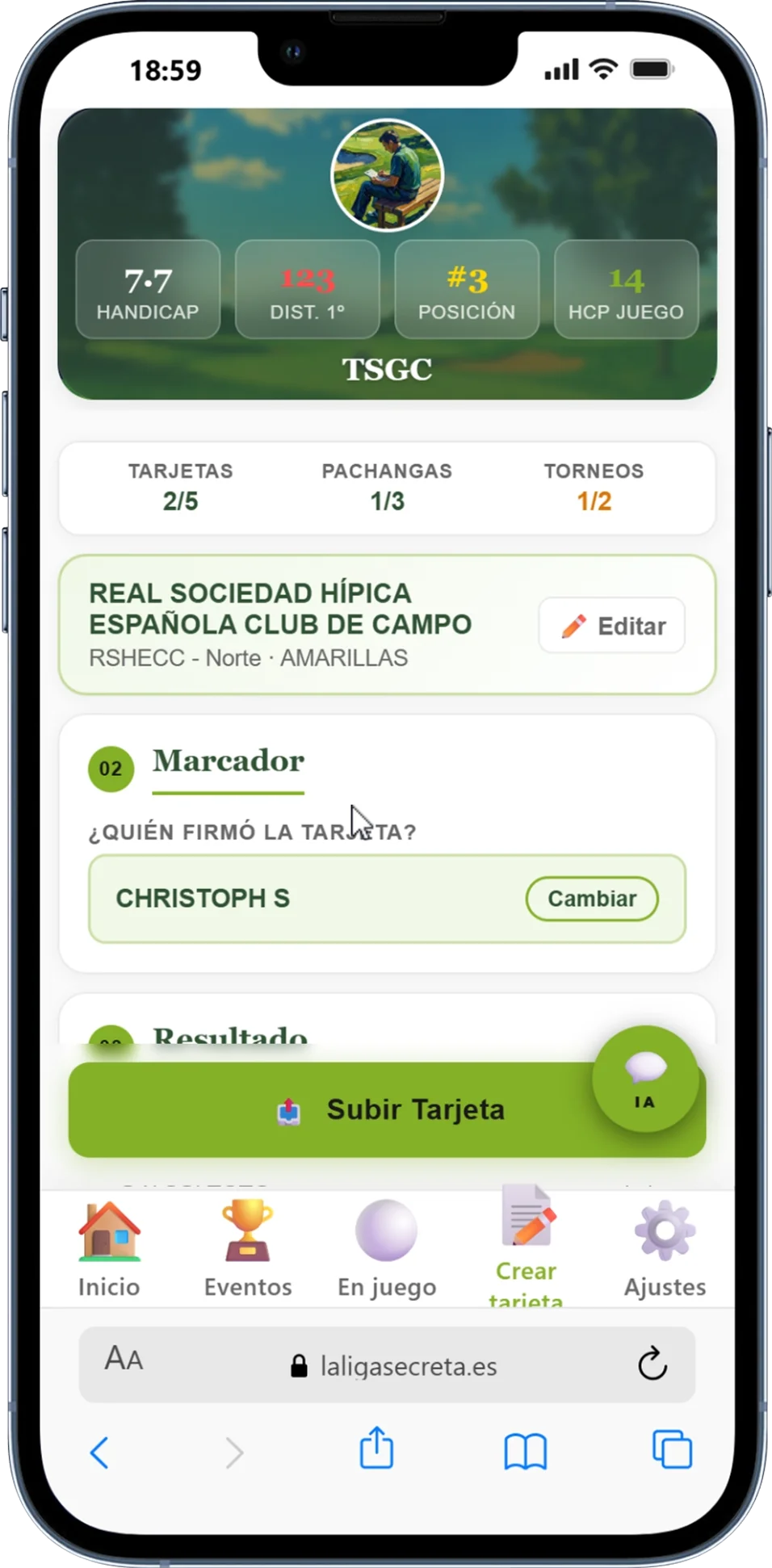 Seleccionar campo y marcador